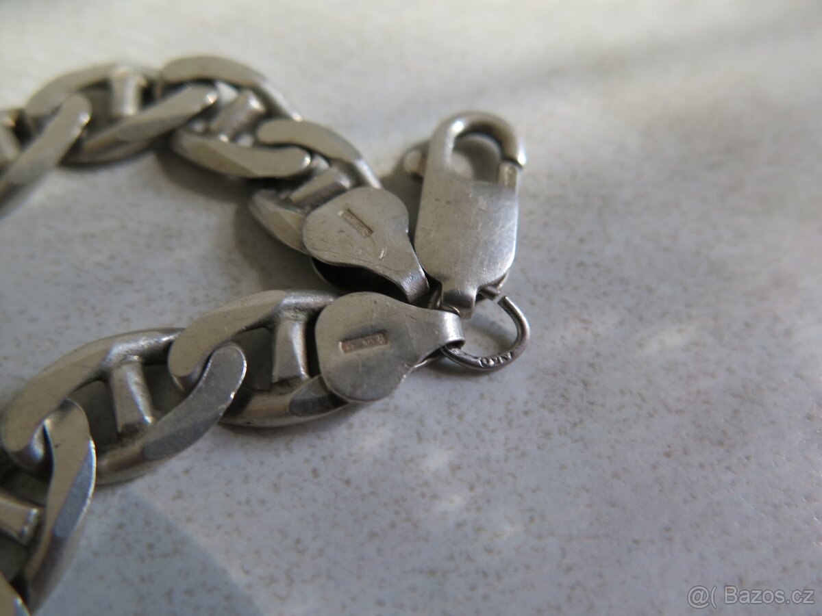 Masivní pánský řetízek a náramek - stříbro 925 - 4