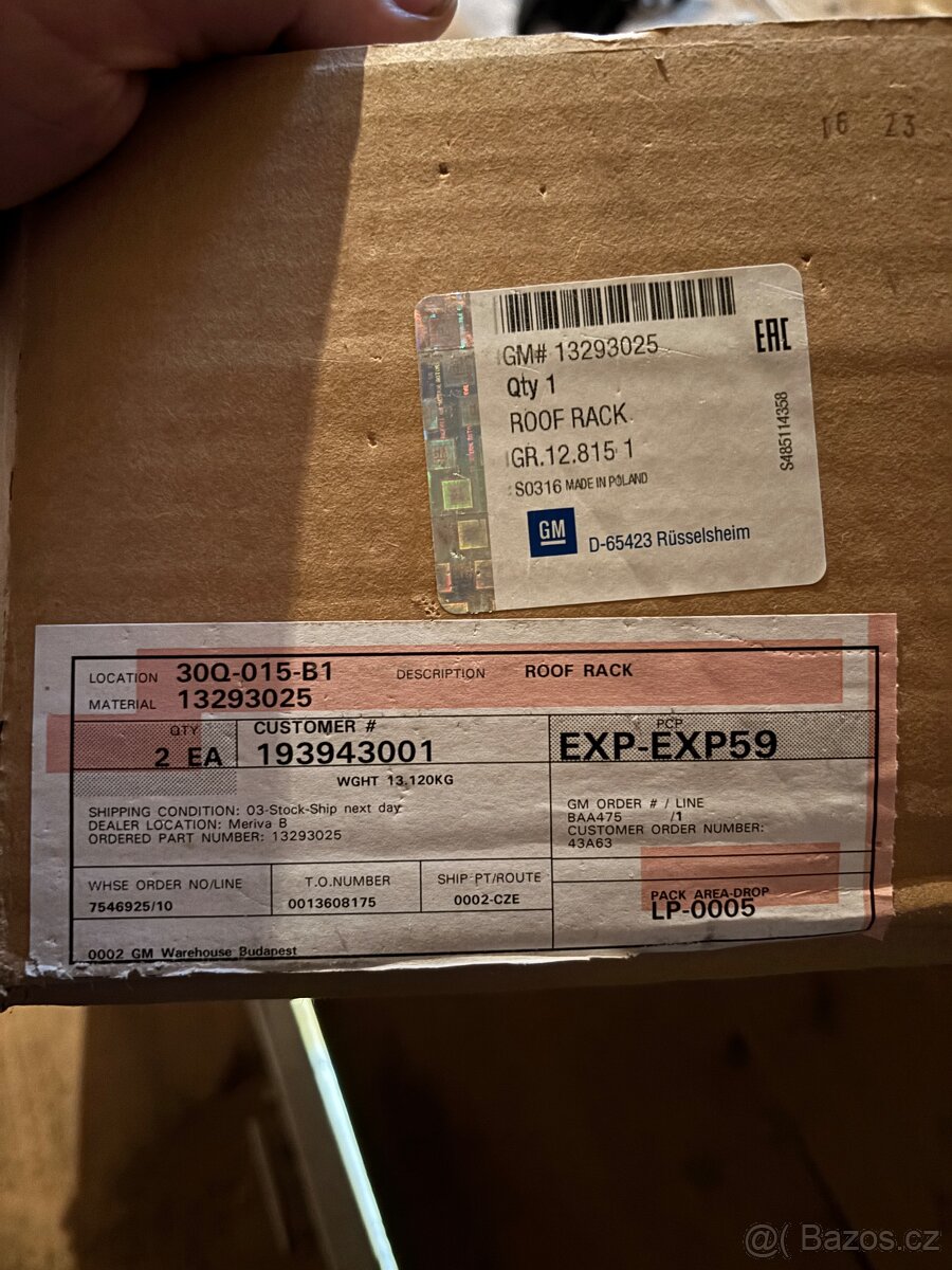 Příčníky originální Opel - 4