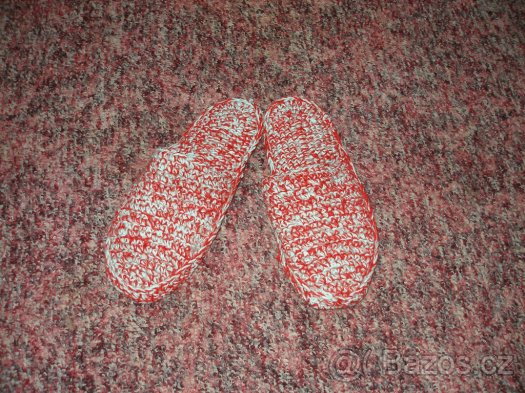 Ručně háčkované pantofle - 4
