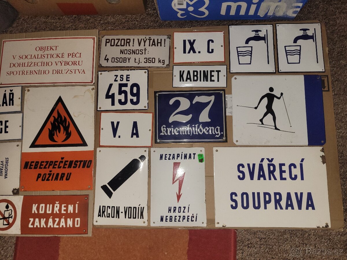 Smaltovaná cedule tabule tabulka - 4