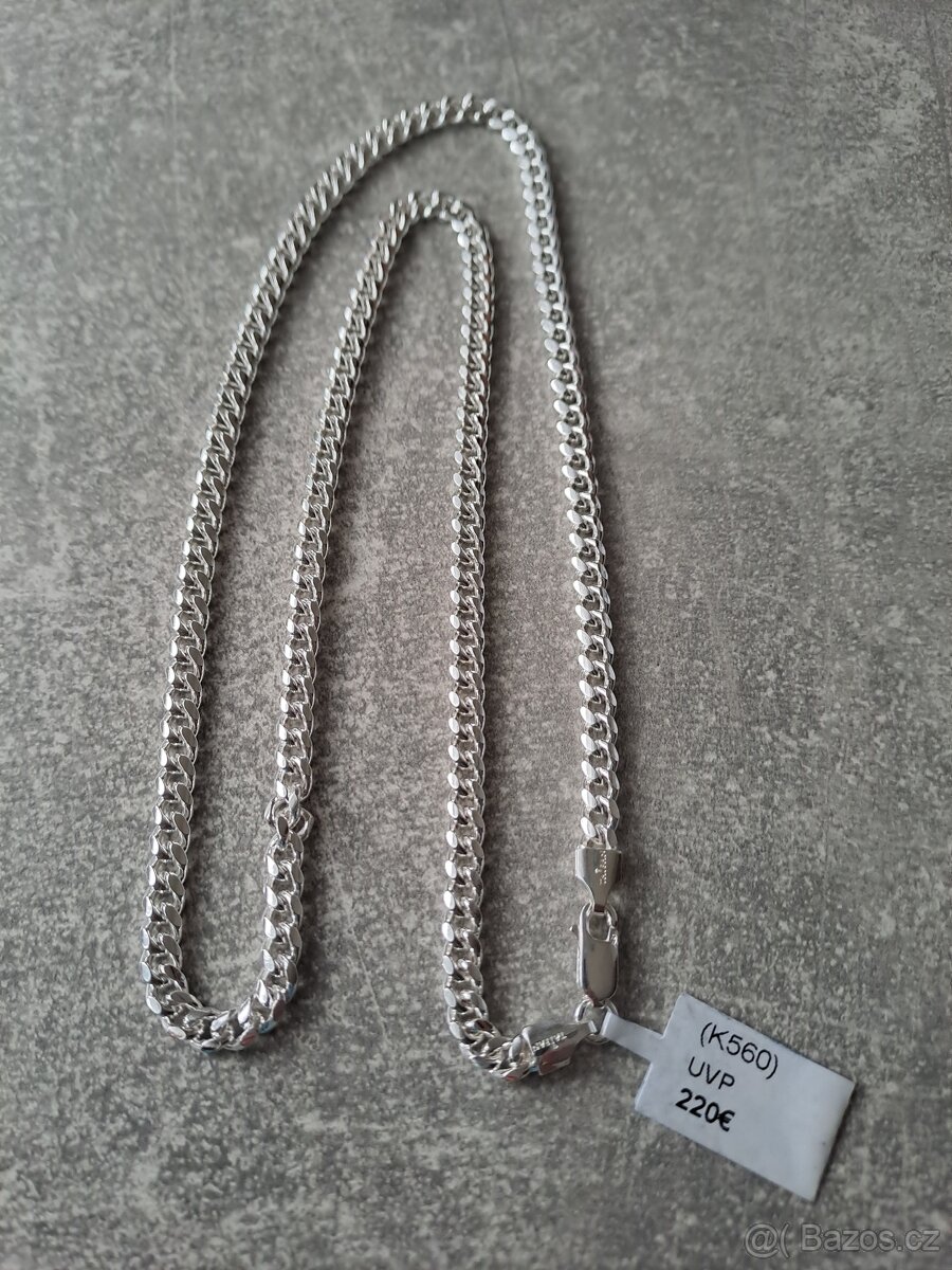Pánský stříbrný řetízek ag925 - 4