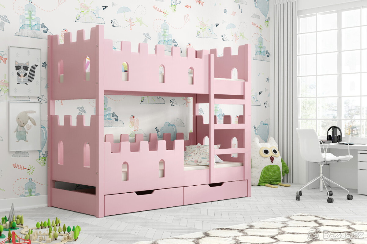 Dětská patrová postel Zámek - 4