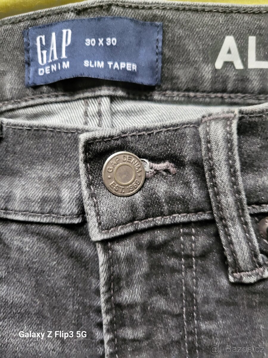 GAP Slim Taper pánské džíny vel. L - 4
