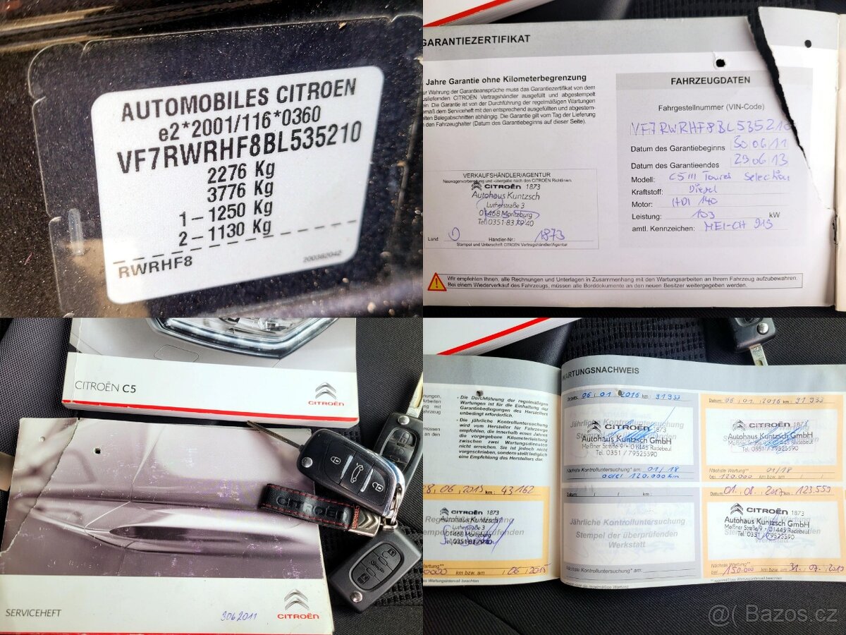 Citroën C5, 2,0 HDi DIGIKLIMASERV.KN - 4