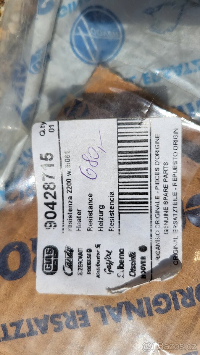 Topné těleso pro pračku ROMO - 4