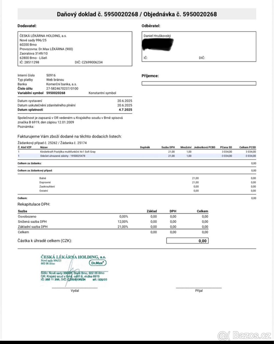 Cestovní postýlka Kinderkraft 4v1 - 4