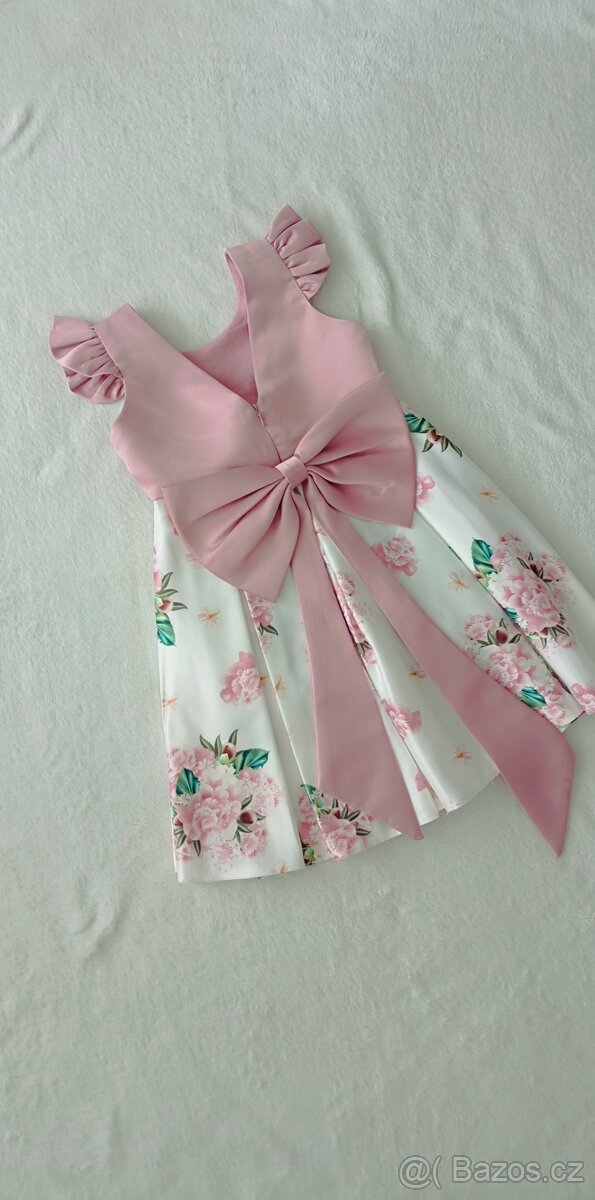 Dívčí společenské šaty, vel. 116 - 4