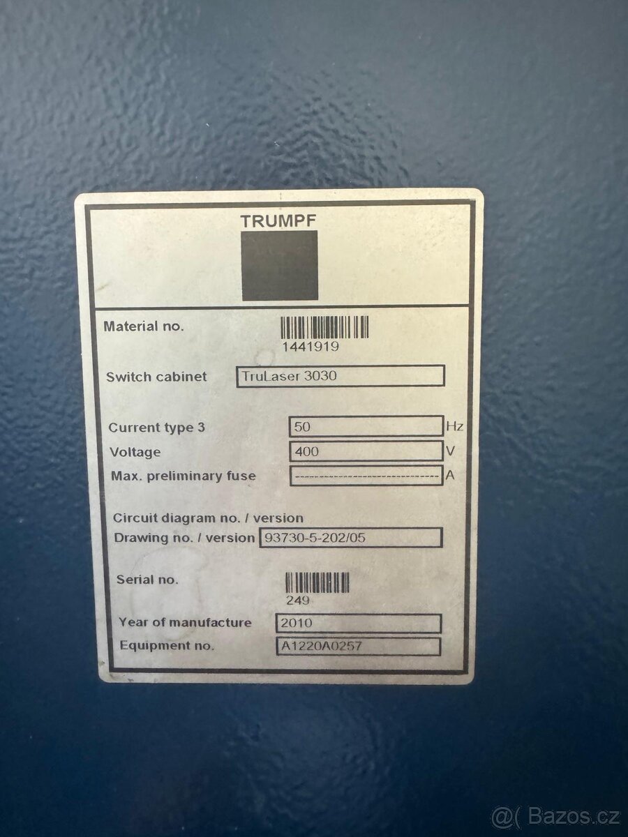 Trulaser Trumpf 3030 - 4