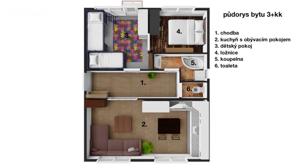 Prodej bytu 3+kk v Malešovicích - 4