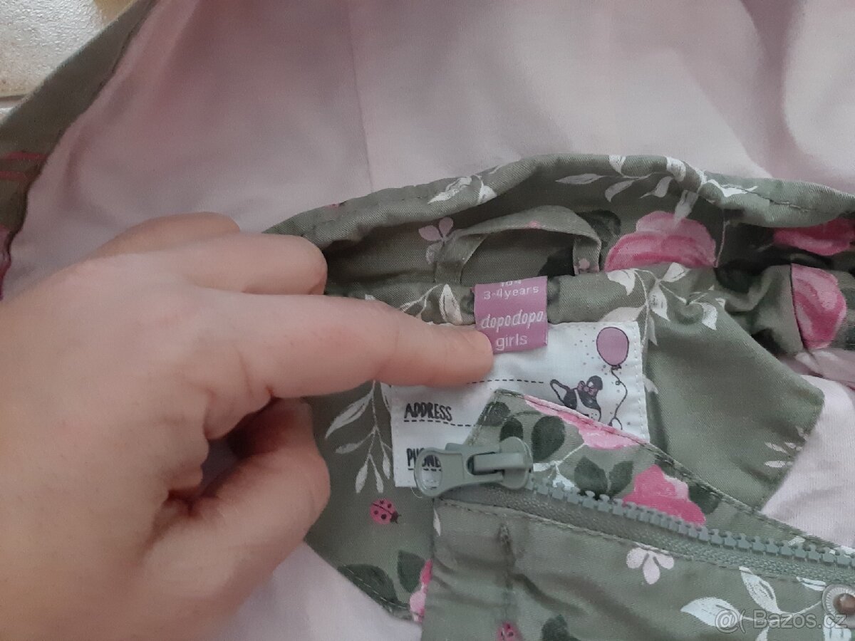 Jarní/podzimní bunda s květy - 4