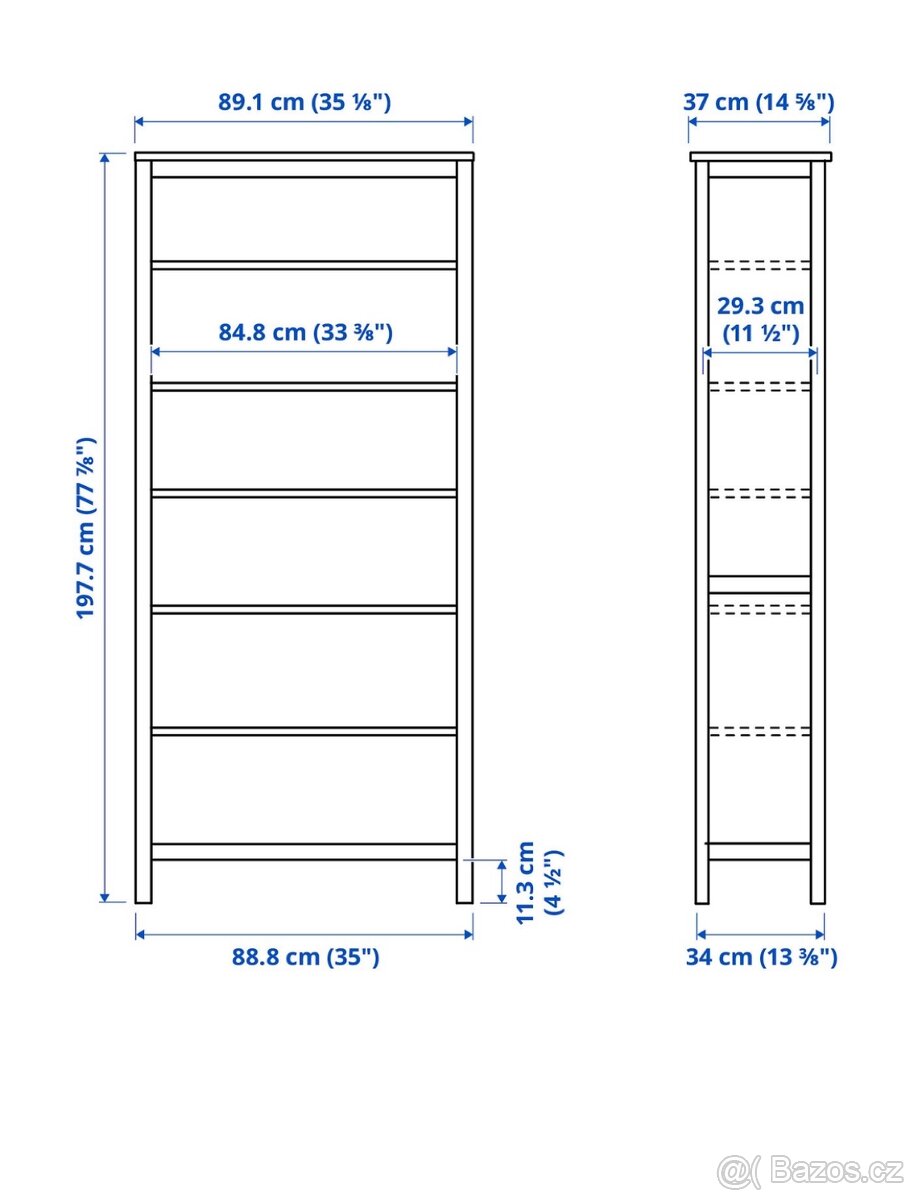 Knihovna Ikea Hemnes - 4