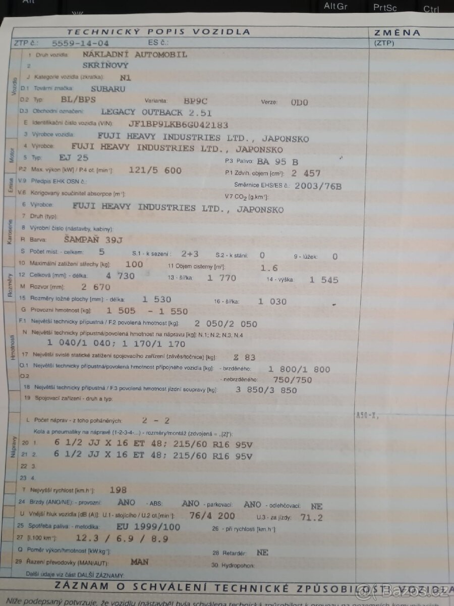 Subaru Outback 2.5i - 4
