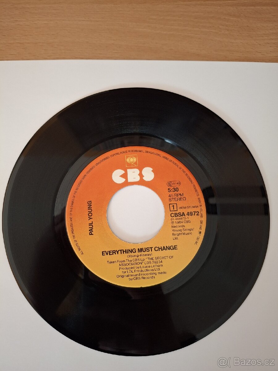 Paul Young – Everything Must Change (SP 7“) - 4