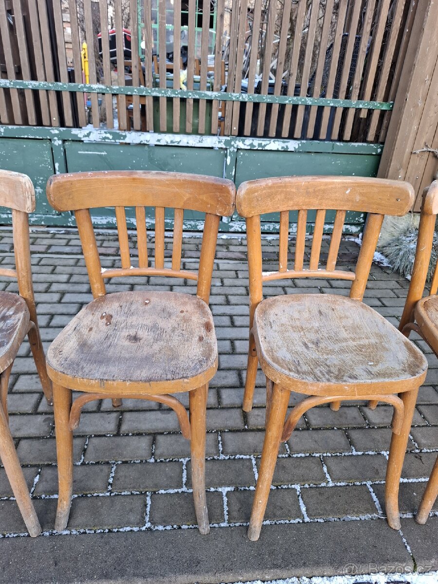 6x stare židle - 4