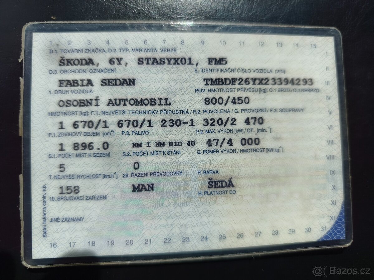 FABIA 1,9 SDI SEDAN - 4