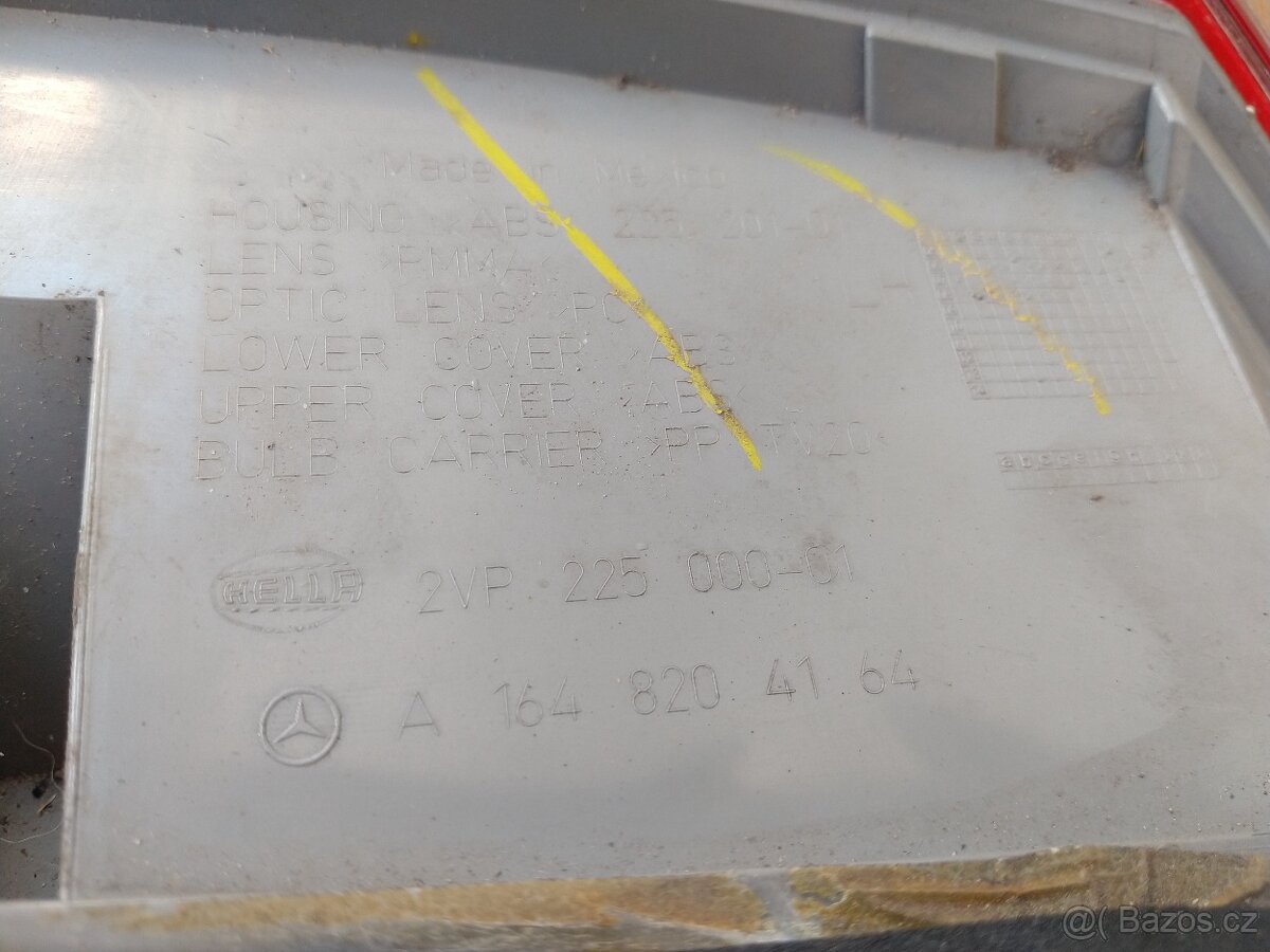 Mercedes benz GL X164 levé zadní světlo A1648204164 - 4