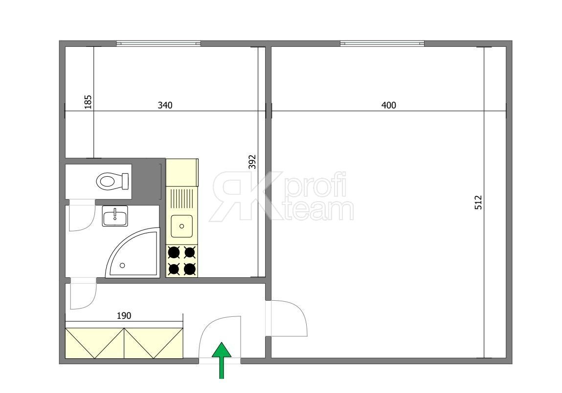 Prodej bytu 1+1 , 40m2, os.vl. Šeříkova, Ostrava Výškovice - 4