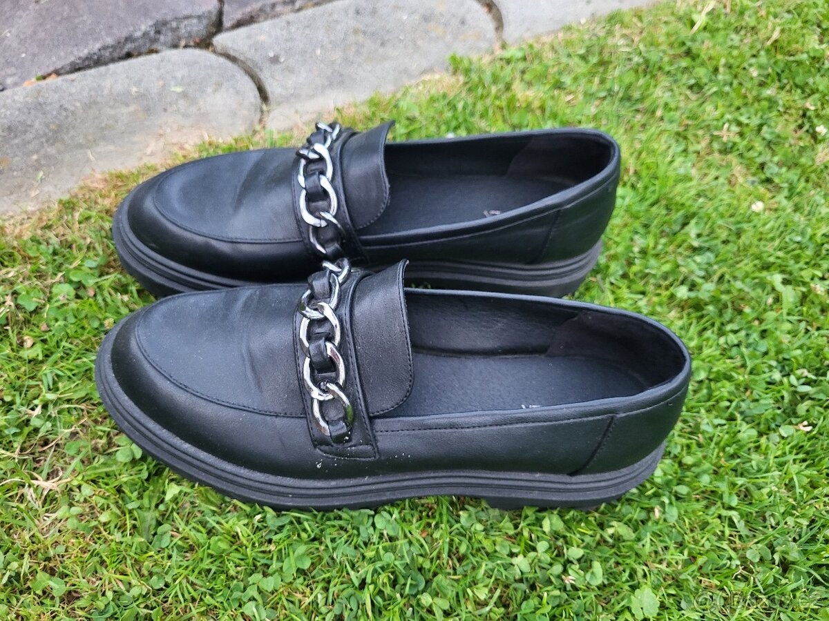 MOKASÍNY zn.CATWALK vel.41 ČERNÉ MODERNÍ - 4