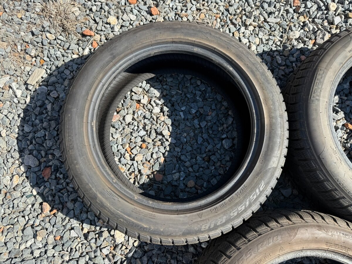 3x ZIMNÍ PNEU - Pirelli Sottozero 3 215/55 R18 95H - 4