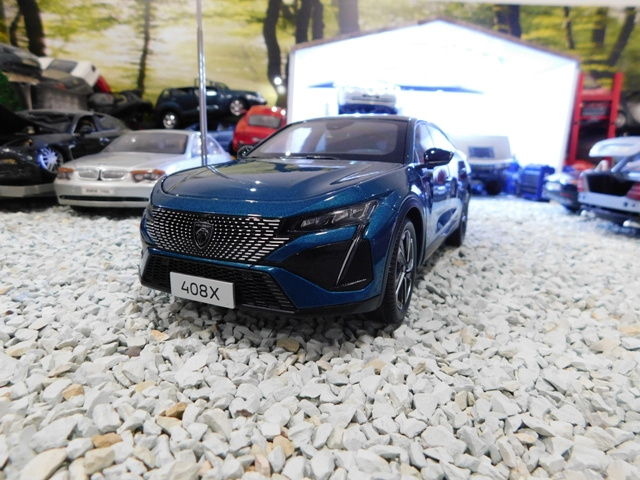 model auta Peugeot 408X 1:18 farba modrá / tyrkys / Paudi - 4