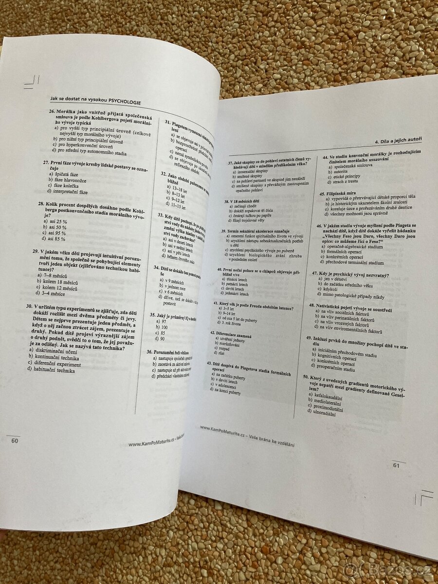Cvičebnice k přijímačkám na psychologii - 4