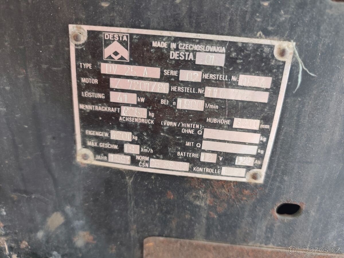 Desta DV 25A vysokozdvižný vozík - 4