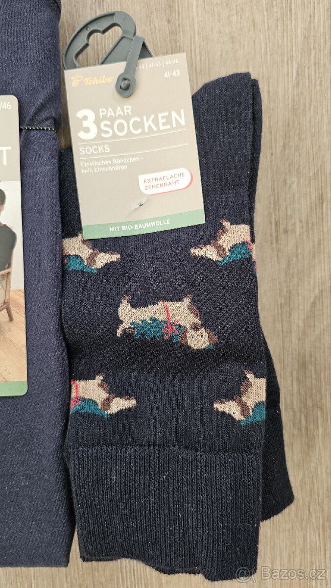 Pyjamový set, 2x boxerky a 3x ponožky - nové - 4