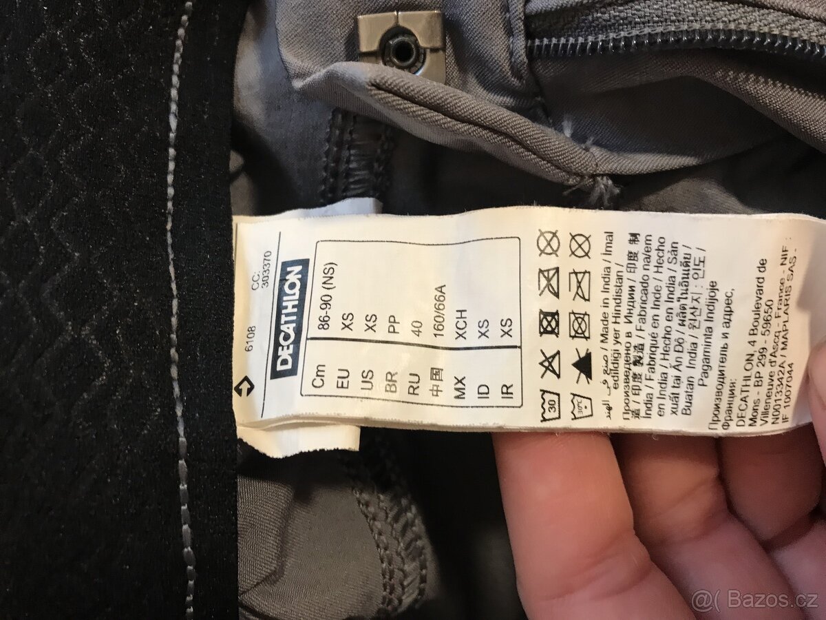 Dámské jezdecké rajtky 580 LIGHT šedé FOUGANZA vel. XS - 4