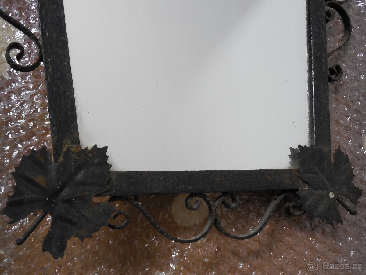 zrcadlo v kovovém rámu - 4