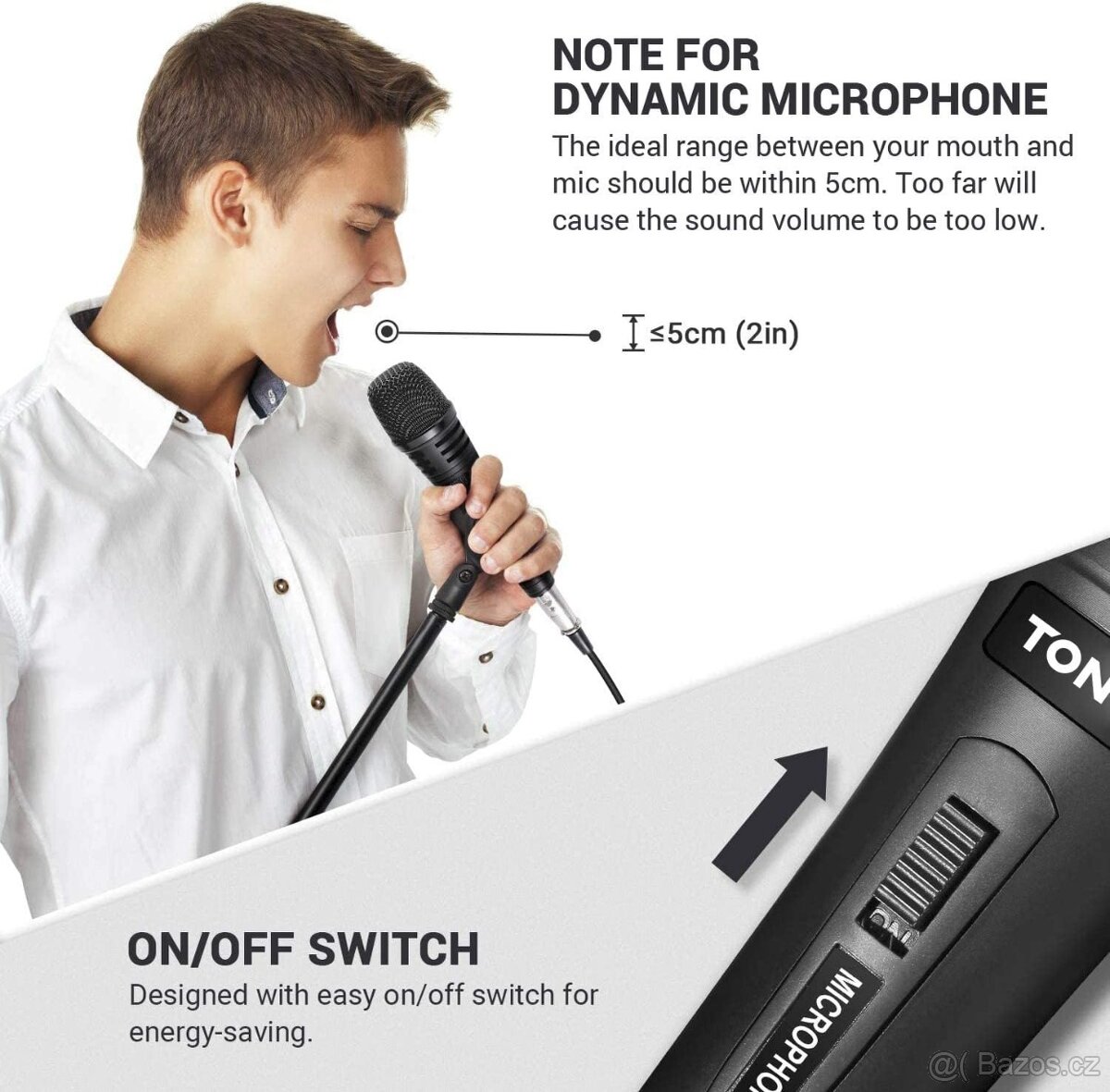 Vokální mikrofon TONOR K1 pro zpěv, cena za dva ks - 4