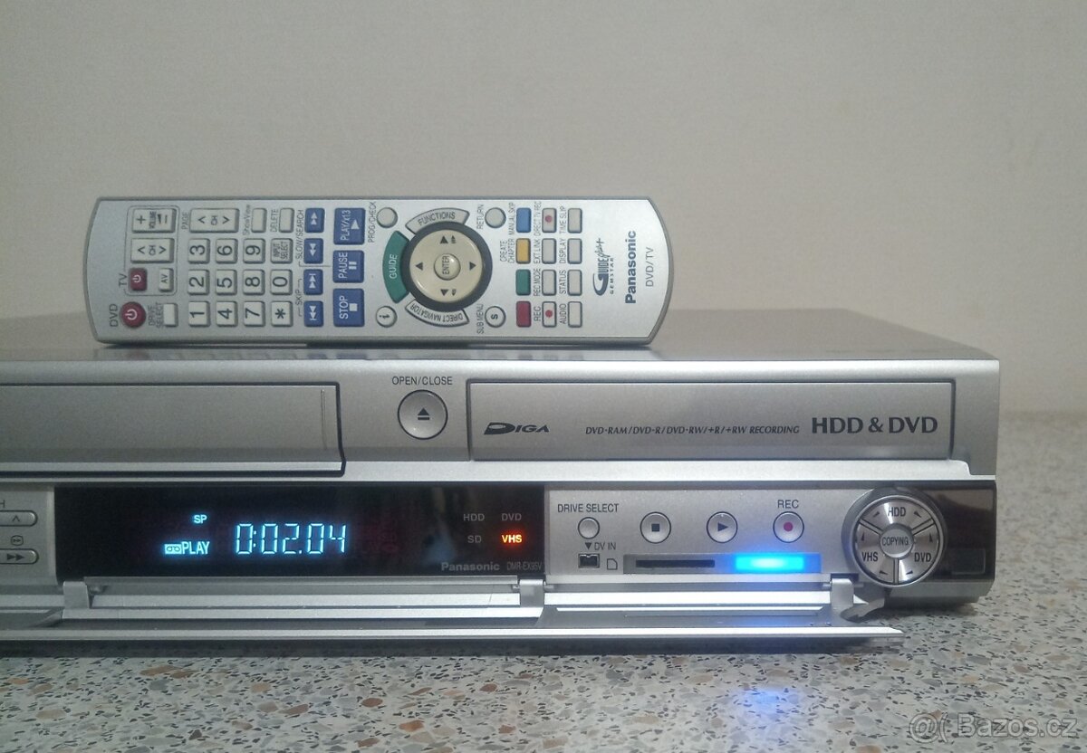 ⭐VHS-HDD-DVD rekordér Panasonic DMR-EX95⭐ - 4