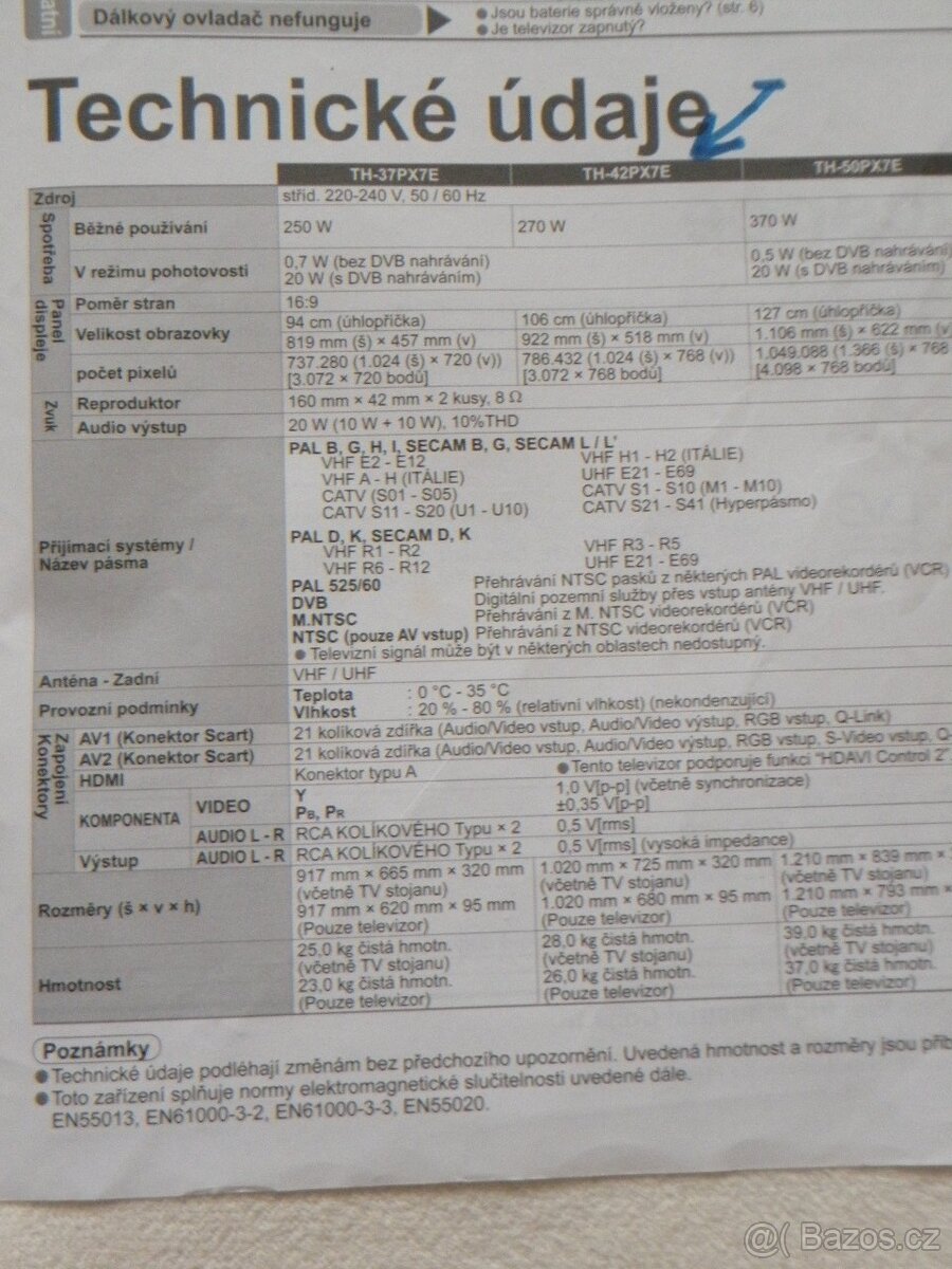 Televize Panasonic Viera TH-42PX7E - 4