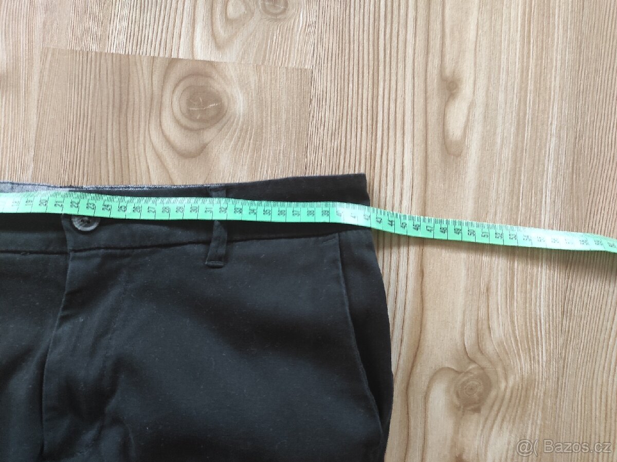 Kalhoty černé na kluka 15-17 let štíhlá postava - 4