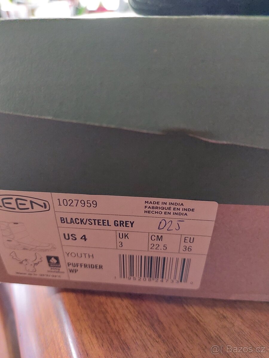 Dětské zimní KEEN YOUTH PUFFRIDER WP, vel. 36, nové - 4