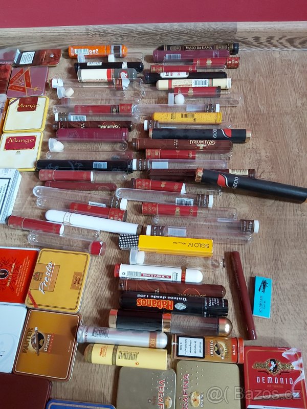 Krabičky + tuby od doutníku cigaret - 4