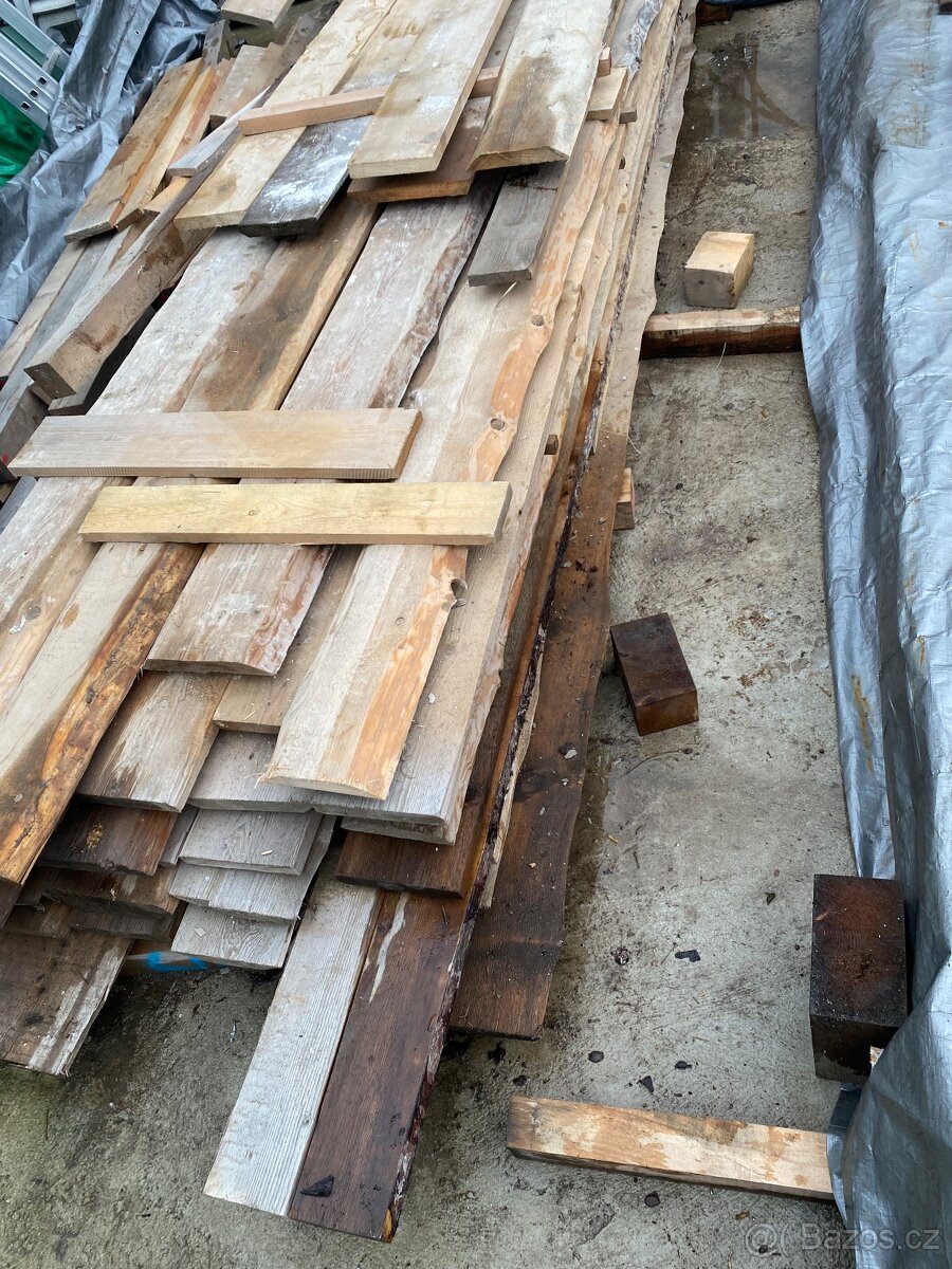 Stavební řezivo- trámky, prkna - 4
