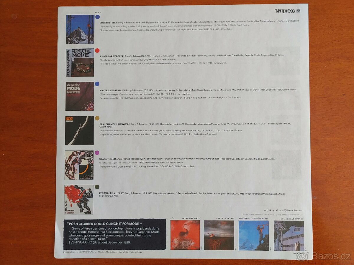 Vinyl LP Depeche Mode - 4