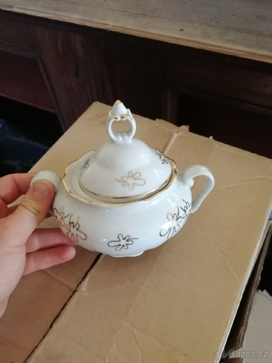 Čajový pozlacený set - 4