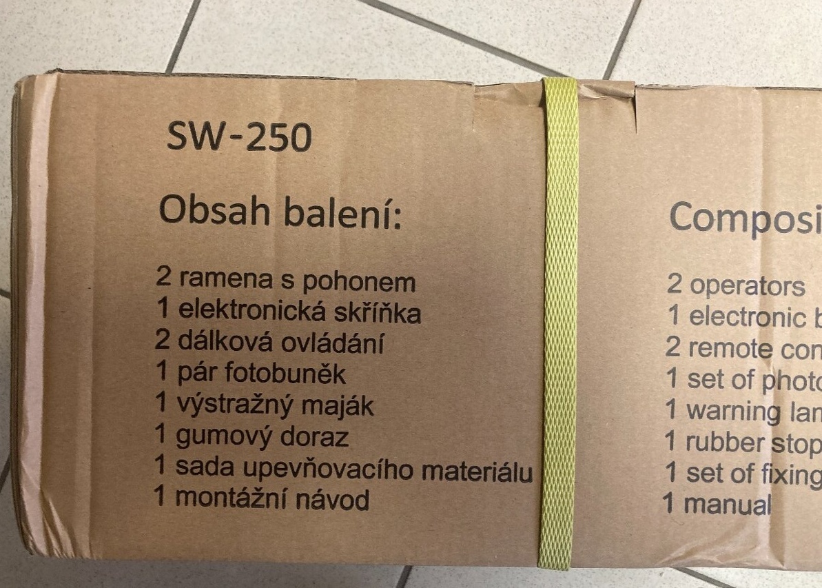 IN SW-250 pohon křídlových vrat - 4