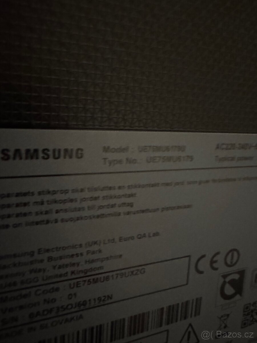 TV Samsung 75" / 189 cm 4K - 4