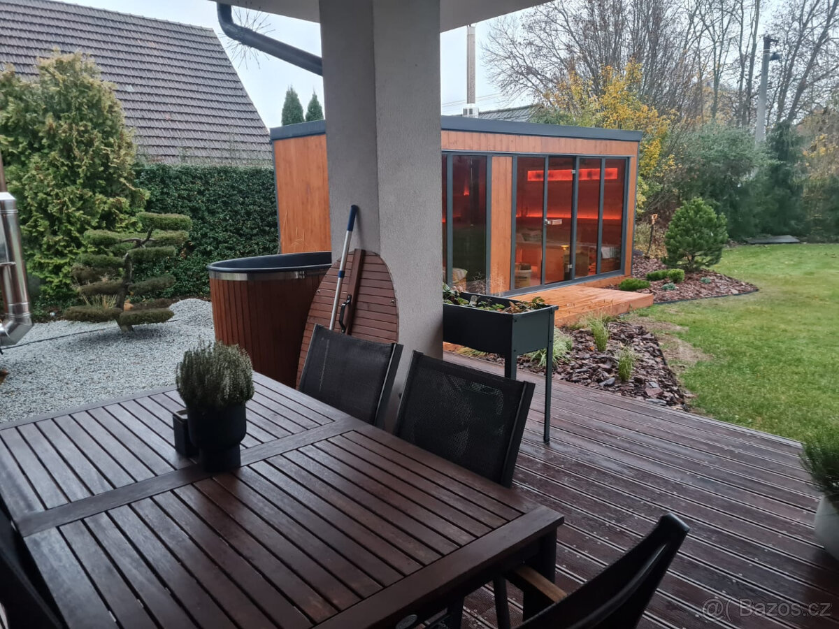 Venkovní saunový domek s odpočívárnou - 4