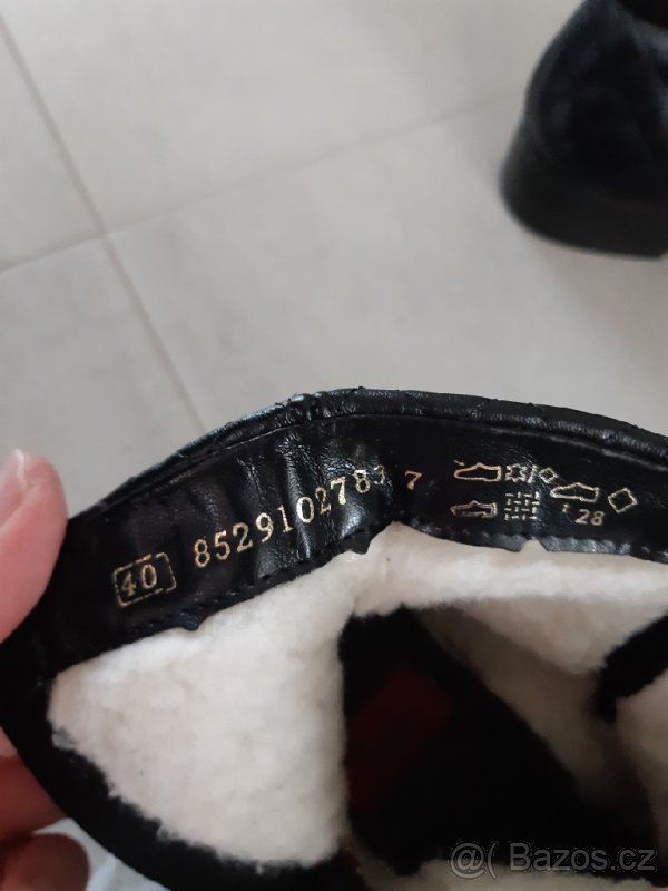 Kozene kotnickove boty s kozesinkou Rieker 40 - 4