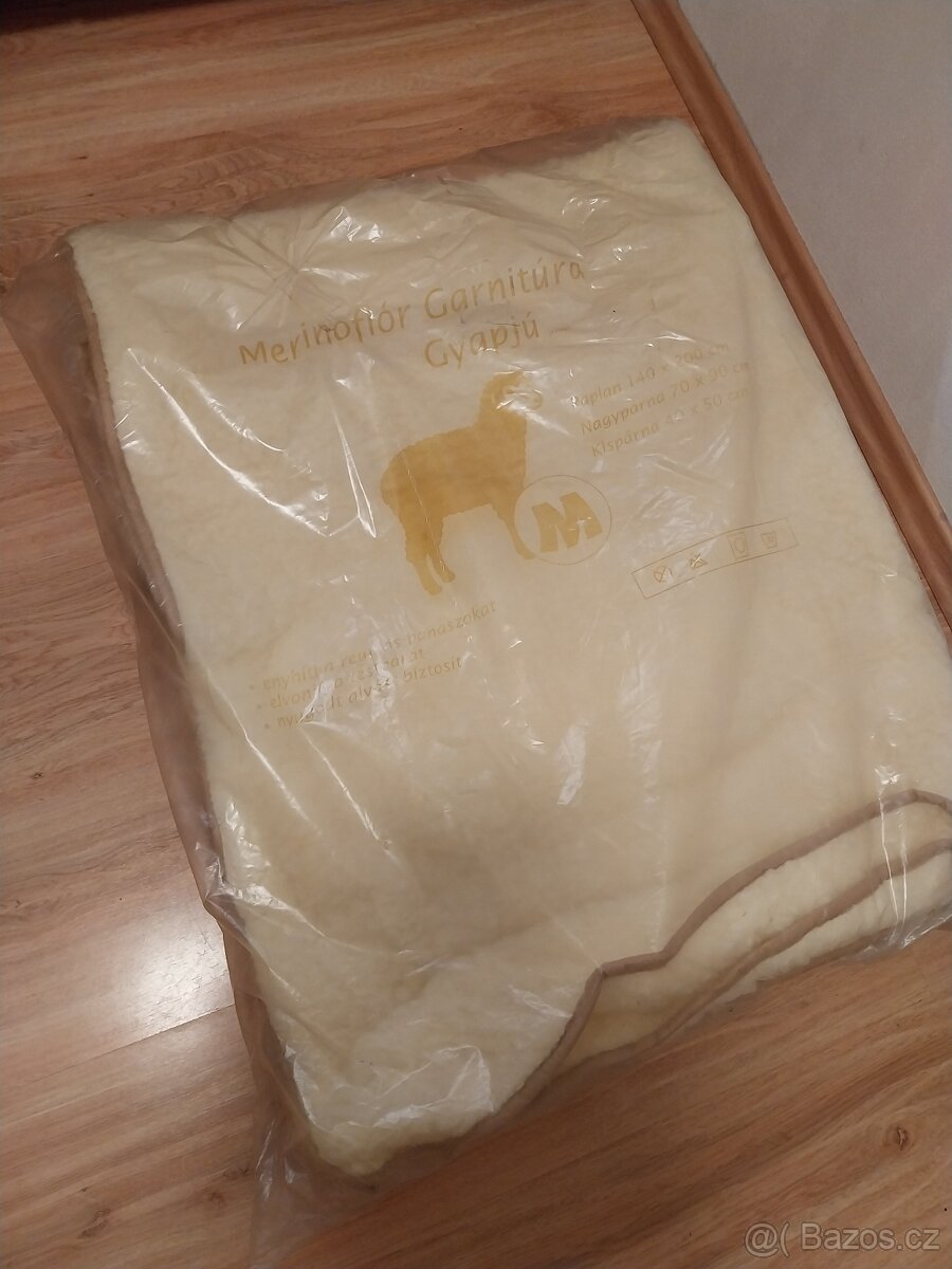 Merino deka, polštář a malý polštářek NOVÉ - 4