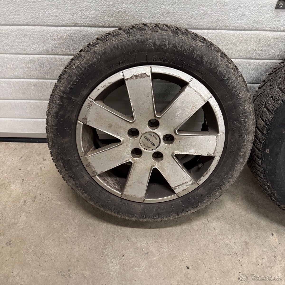 Zimní kola 215/55 R16 - 6mm, 5x112 - 4