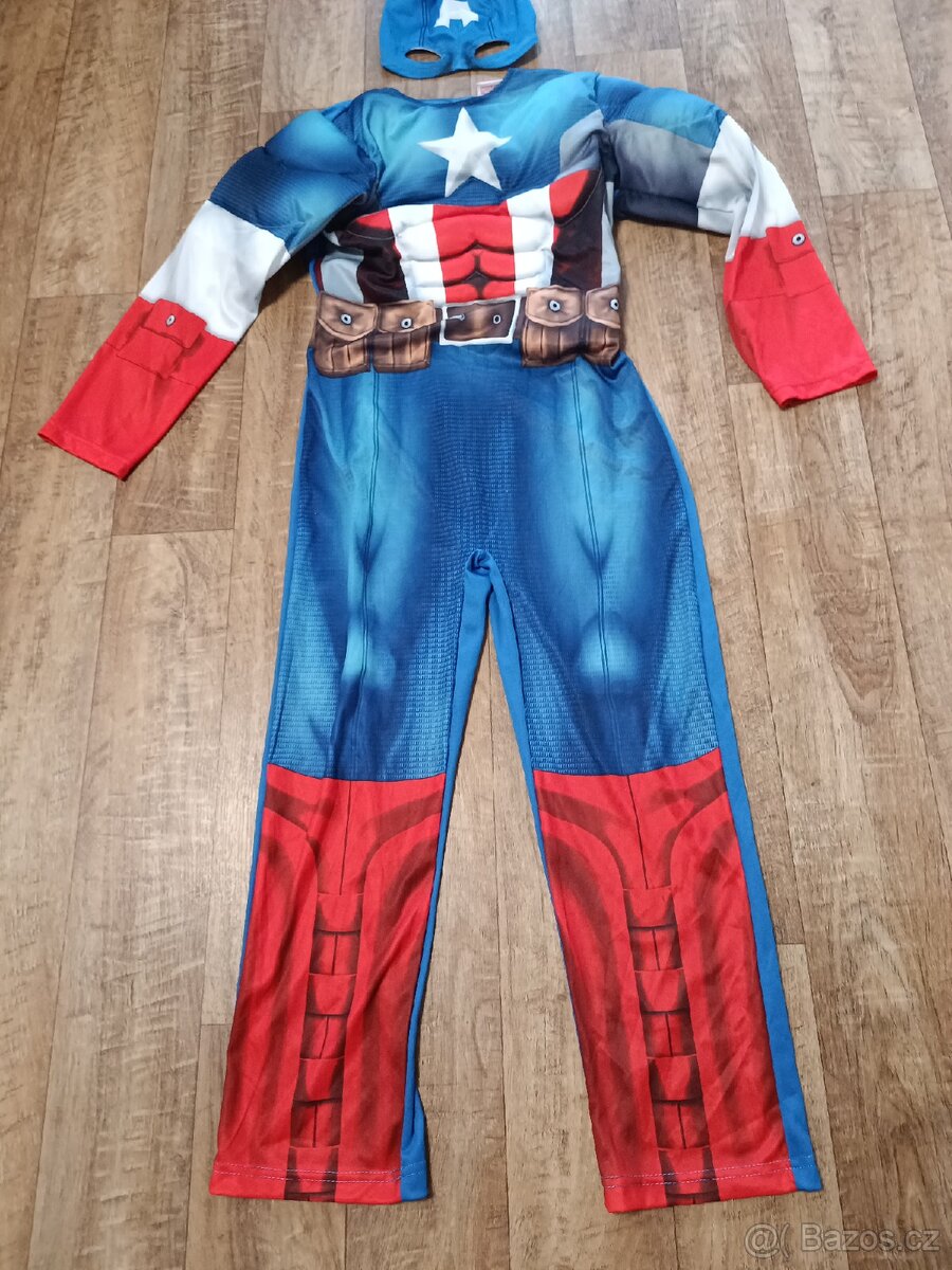 Kostým Kapitán Amerika s maskou - 4