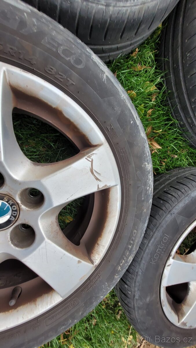 alu disky a letní pneu 175/65 r14 82t - 4