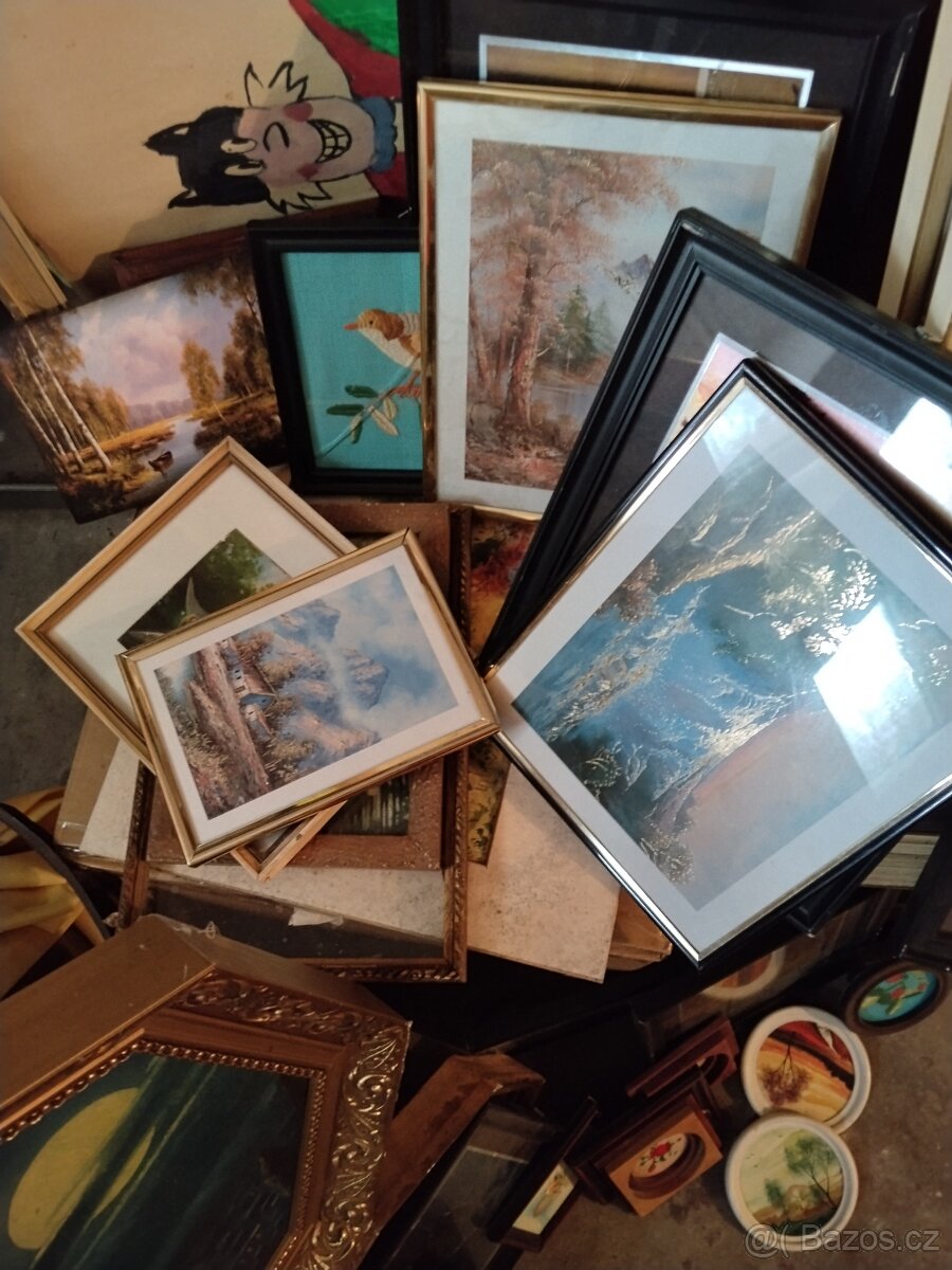 Nabízím rámy a rámečku s obrázky i bez min. 35ks - 4