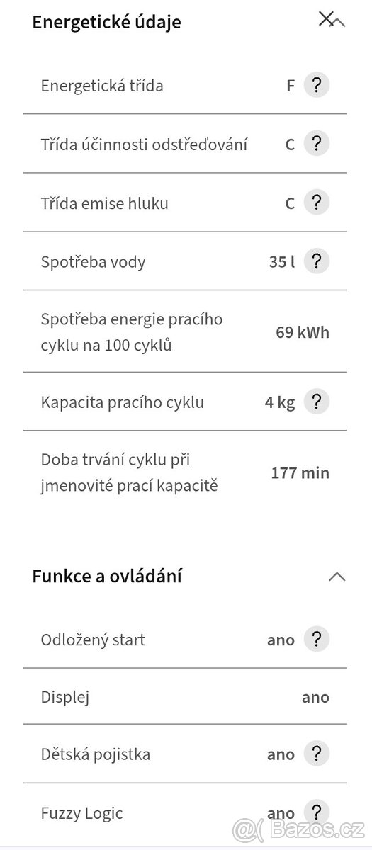 Prodám automatickou pračku - 4