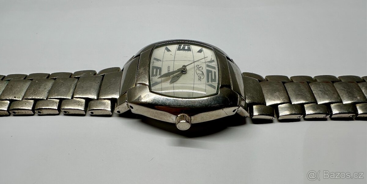 Náramkové hodinky Quartz SIR TIME s kovovým tahem - 4