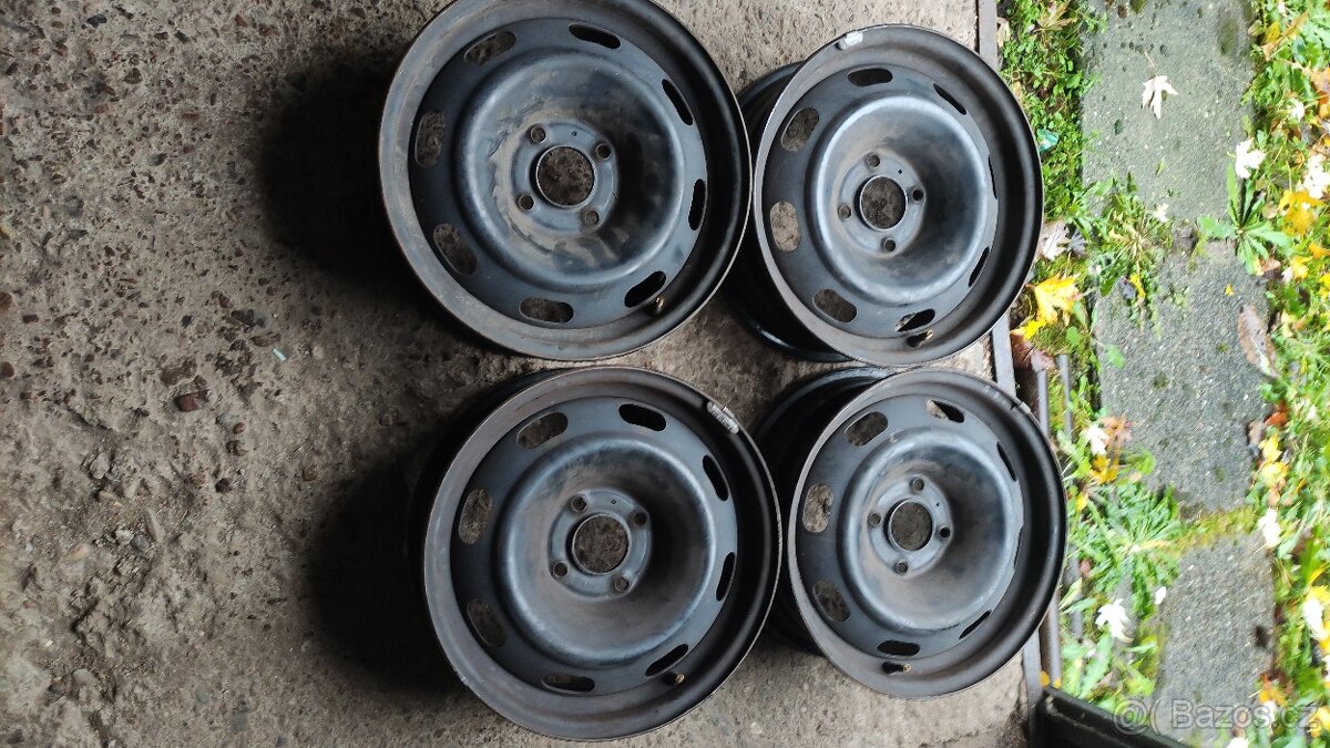 Prodám 4ks plechových disků - na Citroen Berlingo - 4